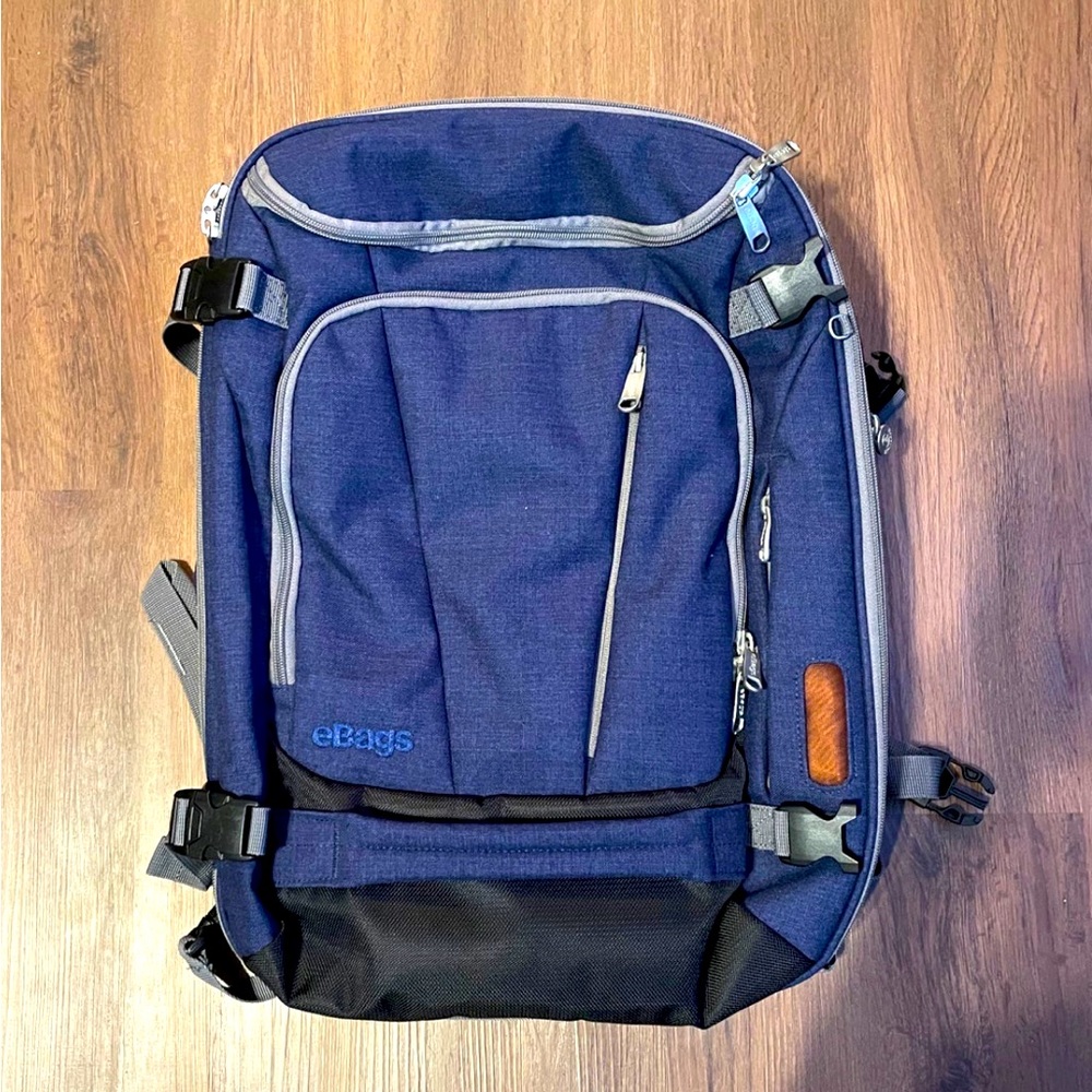 ebag Mother Lode Travel Backpack in Indigo